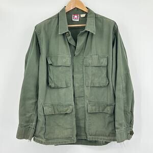 Vintage 60’s Propper Military Combat Coat Men’s Distressed Field Jacket Olive L